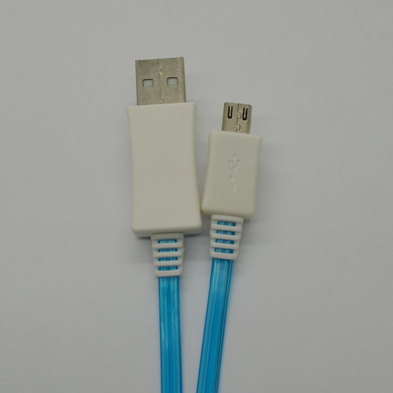 New light-emitting cable for samsung-micro 1m blue